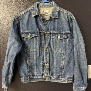 Men's Blue Denim Bomber Jacket